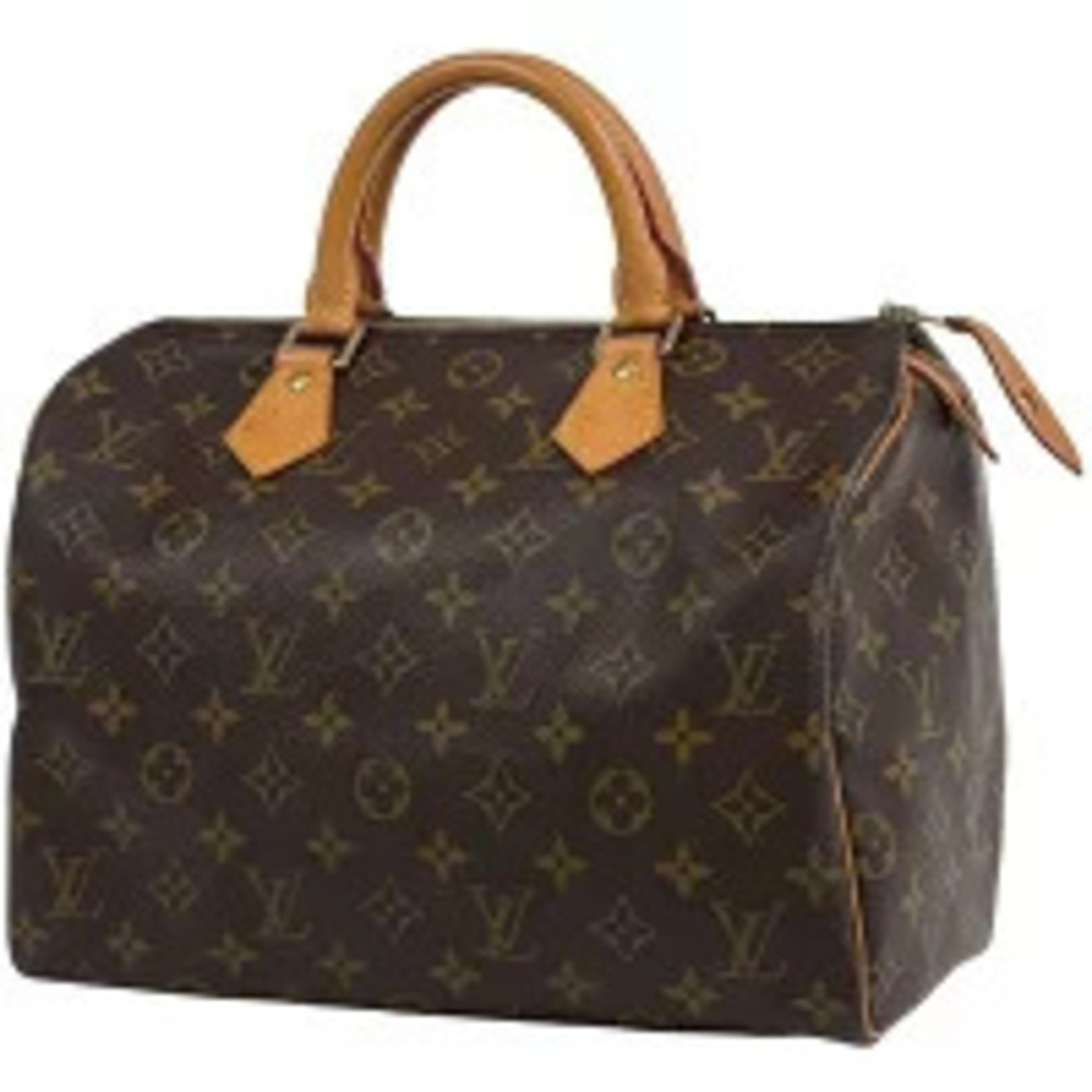 Louis Vuitton Speedy Boston Bag Commuter Handbag Monogram Brown